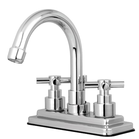 KS8661EX Elinvar 4 Centerset Bathroom Faucet W/ Brass Pop-Up, Chrome